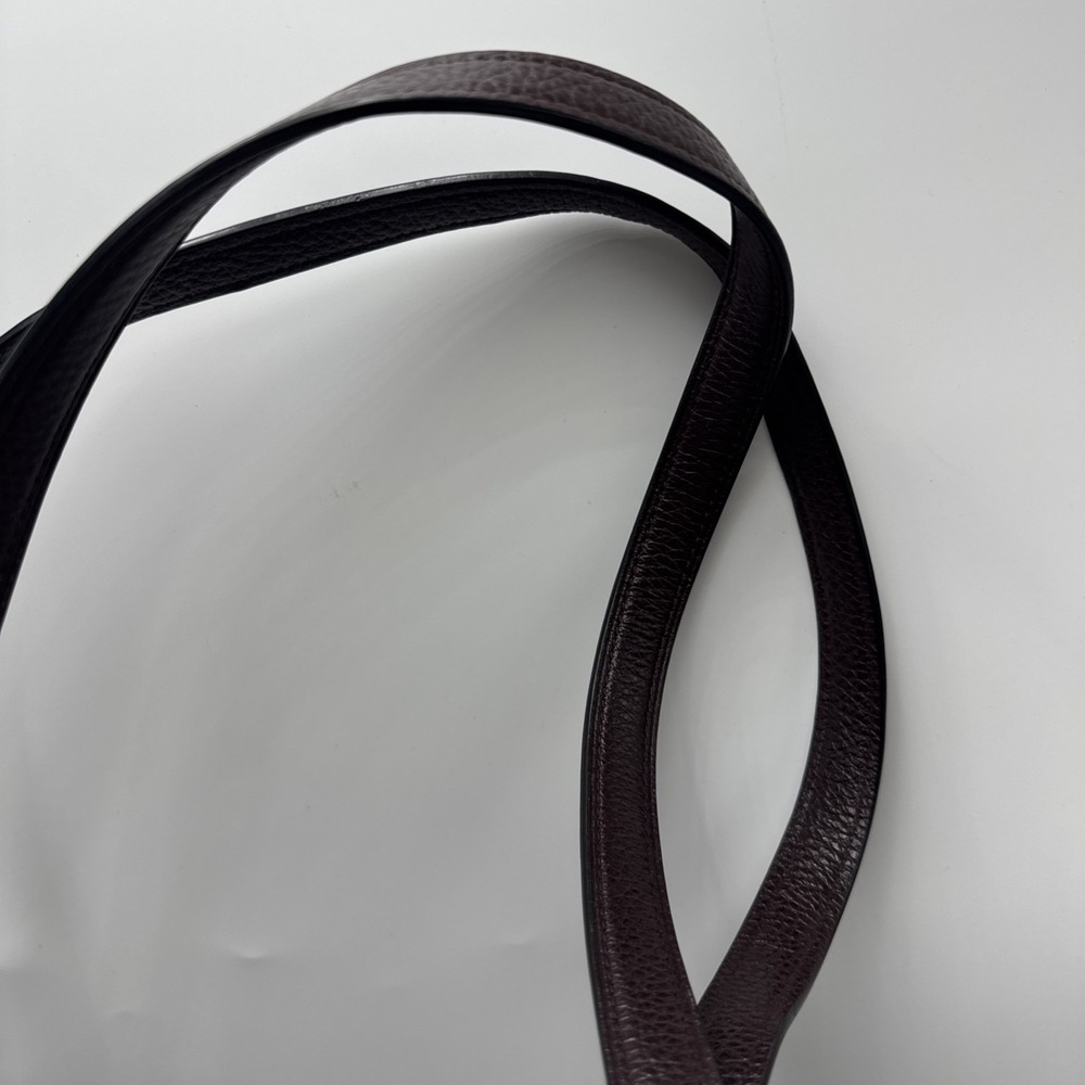 Coach Taylor Pebbled Leather Tote Bag Purse Brown-See‎ Photos 10Hx11W - Picture 9 of 14